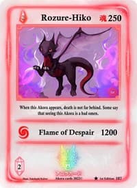 Rozure-Hiko - Spellbound Wings [1st Edition] - Akora TCG card
