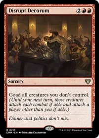 Disrupt Decorum - Commander Masters - Magic: The Gathering card