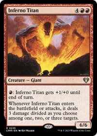Inferno Titan - Commander Masters - Magic: The Gathering card