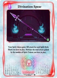 Divination Spear - Spellbound Wings [Kickstarter Edition] - Akora TCG card