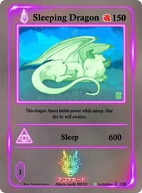 Sleeping Dragon - Spellbound Wings [Kickstarter Edition] - Akora TCG card