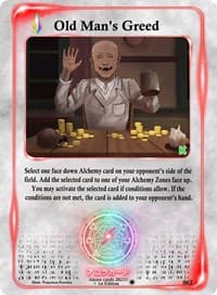 Old Man's Greed - Spellbound Wings [Kickstarter Edition] - Akora TCG card