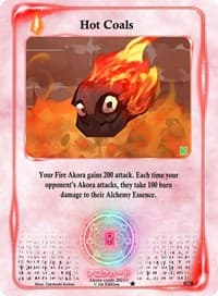 Hot Coals - Spellbound Wings [Kickstarter Edition] - Akora TCG card