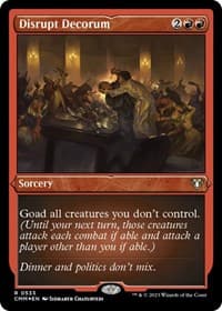 Disrupt Decorum (Foil Etched) - Commander Masters - Magic: The Gathering card