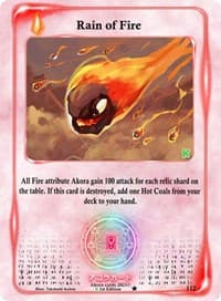 Rain of Fire - Spellbound Wings [Kickstarter Edition] - Akora TCG card