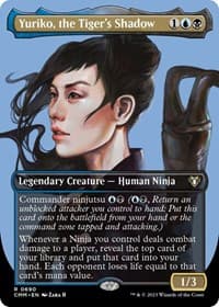 Yuriko, the Tiger's Shadow (Borderless) - Commander Masters - Magic: The Gathering card