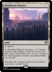Mobilized District - Commander Masters - Magic: The Gathering card