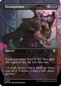Exsanguinate (Borderless) - Commander Masters - Magic: The Gathering card