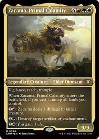 Zacama, Primal Calamity (Foil Etched) - Commander Masters - Magic: The Gathering card