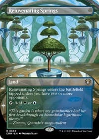 Rejuvenating Springs (Borderless) - Commander Masters - Magic: The Gathering card