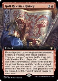 Guff Rewrites History (Extended Art) - Commander Masters - Magic: The Gathering card