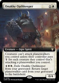 Onakke Oathkeeper (Extended Art) - Commander Masters - Magic: The Gathering card