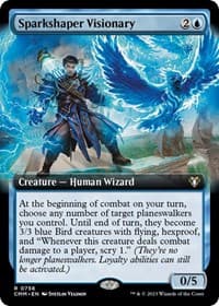 Sparkshaper Visionary (Extended Art) - Commander Masters - Magic: The Gathering card