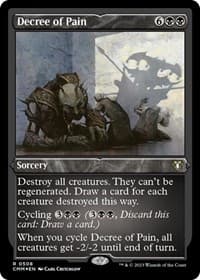 Decree of Pain (Foil Etched) - Commander Masters - Magic: The Gathering card