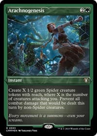 Arachnogenesis (Foil Etched) - Commander Masters - Magic: The Gathering card