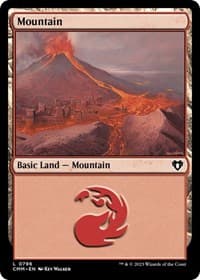 Mountain (0796) - Commander Masters - Magic: The Gathering card