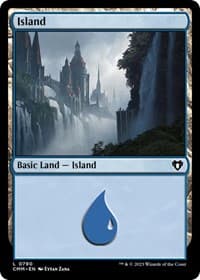 Island (0790) - Commander Masters - Magic: The Gathering card