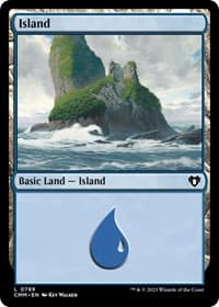 Island (0789) - Commander Masters - Magic: The Gathering card