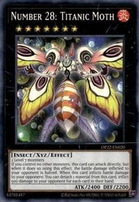 Number 28: Titanic Moth - OTS Tournament Pack 22 - YuGiOh card