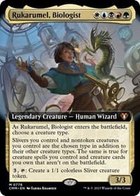 Rukarumel, Biologist (Extended Art) - Commander Masters - Magic: The Gathering card