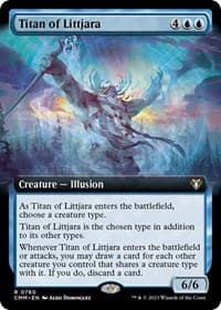 Titan of Littjara (Extended Art) - Commander Masters - Magic: The Gathering card