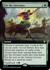 For the Ancestors (Extended Art) - Commander Masters - Magic: The Gathering card