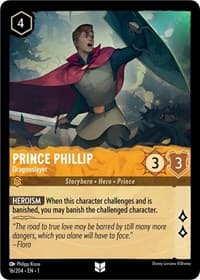 Prince Phillip - Dragonslayer - The First Chapter - Disney Lorcana card
