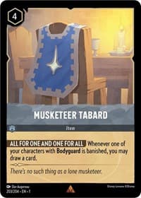 Musketeer Tabard - The First Chapter - Disney Lorcana card