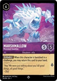 Marshmallow - Persistent Guardian - The First Chapter - Disney Lorcana card