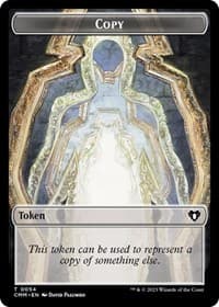 Copy (0054) // Human Soldier Double-Sided Token - Commander Masters - Magic: The Gathering card