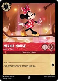 Minnie Mouse - Always Classy - The First Chapter - Disney Lorcana card