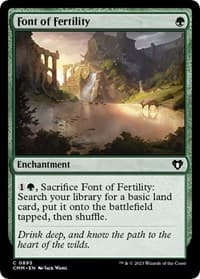 Font of Fertility - Commander Masters - Magic: The Gathering card