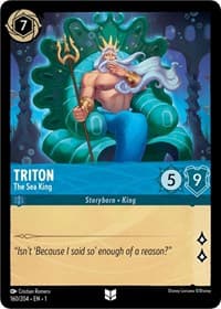 Triton - The Sea King - The First Chapter - Disney Lorcana card