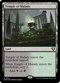 Temple of Malady - Commander Masters - Magic: The Gathering card