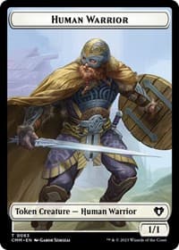 Human Warrior // Zombie Army Double-Sided Token - Commander Masters - Magic: The Gathering card