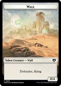 Wall // Kor Ally Double-Sided Token - Commander Masters - Magic: The Gathering card
