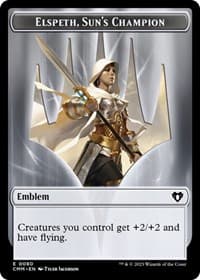 Emblem - Elspeth, Sun's Champion // Copy (0055) Double-Sided Token - Commander Masters - Magic: The Gathering card
