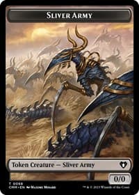 Sliver Army // Sliver Double-Sided Token - Commander Masters - Magic: The Gathering card