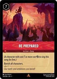Be Prepared - The First Chapter - Disney Lorcana card