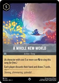 A Whole New World - The First Chapter - Disney Lorcana card