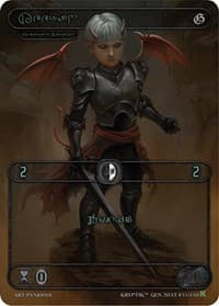 Keeran (Green Kryptik Language) - Genesis [Kickstarter] - Kryptik TCG card