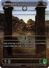 Boneyard Survey (Box Topper) - Genesis [Kickstarter] - Kryptik TCG card