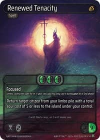 Renewed Tenacity - Genesis [Kickstarter] - Kryptik TCG card