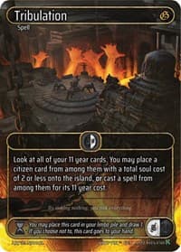 Tribulation (Box Topper) - Genesis [Kickstarter] - Kryptik TCG card