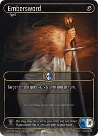 Embersword (Box Topper) - Genesis [Kickstarter] - Kryptik TCG card