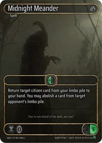 Midnight Meander (Box Topper) - Genesis [Kickstarter] - Kryptik TCG card