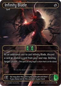 Infinity Blade (Box Topper) - Genesis [Kickstarter] - Kryptik TCG card
