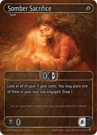 Somber Sacrifice (Box Topper) - Genesis [Kickstarter] - Kryptik TCG card