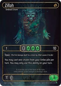 Zillah (Box Topper) - Genesis [Kickstarter] - Kryptik TCG card