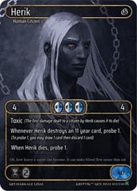Herik (Box Topper) - Genesis [Kickstarter] - Kryptik TCG card